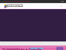 Tablet Screenshot of imprentasancristobal.com
